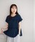 ボーダーシャーリングTシャツ