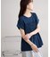 ボーダーシャーリングTシャツ