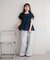 ボーダーシャーリングTシャツ