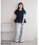 ボーダーシャーリングTシャツ
