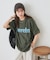 【Enlude】ピグメントレタリングTシャツ《ユニセックス》