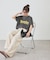 【Enlude】ピグメントレタリングTシャツ《ユニセックス》