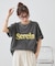 【Enlude】ピグメントレタリングTシャツ《ユニセックス》