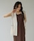【Noka】カップ付スクエアカットキャミワンピース