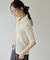 【Noka/WEB限定】レース半袖ポロシャツ