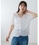 シアーワッフルフロントギャザーTシャツ