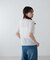 シアーワッフルフロントギャザーTシャツ