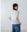 シアーワッフルフロントギャザーTシャツ
