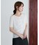 シアーワッフルフロントギャザーTシャツ