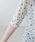 花柄シャーリング半袖プルオーバー