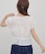 【umm.】ドット柄サイドリボンフリルブラウス