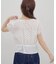 【umm.】ドット柄サイドリボンフリルブラウス