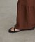 ドット柄裾ティアードパンツ