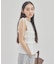 【umm.】肩リボンノースリブラウス