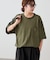 【Enlude】配色ステッチドロストTシャツ《ユニセックス》