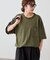 【Enlude】配色ステッチドロストTシャツ《ユニセックス》