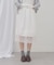 【umm.】裾レースサテンスカート