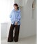 ブロードフリルカラーブラウス