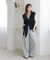 テープヤーンダブルジップベスト