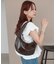 【600mlペットボトル収納◎】円形オイル調バッグ