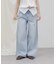 【umm./AW先行予約】ウエスト折り返しワイドデニムパンツ