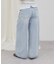 【umm./AW先行予約】ウエスト折り返しワイドデニムパンツ