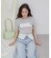 【umm./AW先行予約】ウエスト折り返しワイドデニムパンツ