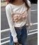 【umm.】起毛レース花柄キャミビスチェ