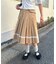 【umm.】ウエストポーチ付きプリーツスカート
