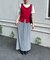 【umm.】ボーダーリブスカート