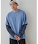【Enlude】オーバーサイズレイヤード半袖Ｔシャツ《ユニセックス》