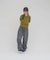 【umm.】ダブルカラー半袖ニット