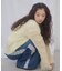 【umm.】前リボンモヘアライクルーズニット