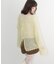 【umm.】前リボンモヘアライクルーズニット