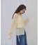 【umm.】前リボンモヘアライクルーズニット