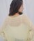 【umm.】前リボンモヘアライクルーズニット