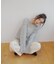 【umm.】前リボンモヘアライクルーズニット