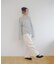 【umm.】前リボンモヘアライクルーズニット