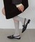 《S～XL展開》ポインテッドクロスストラップシューズ