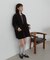 《S～XL展開》ポインテッドクロスストラップシューズ
