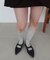《S～XL展開》ポインテッドクロスストラップシューズ