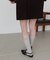 《S～XL展開》ポインテッドクロスストラップシューズ