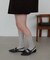 【大人のための一足/S～XL展開】ポインテッドクロスストラップシューズ