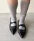 【S～XL展開】ポインテッドクロスストラップシューズ