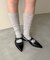 【S～XL展開】ポインテッドクロスストラップシューズ
