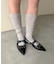 【S～XL展開】ポインテッドクロスストラップシューズ