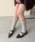 【S～XL展開】ポインテッドクロスストラップシューズ