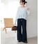 リブ袖口ボタンロングスリーブ《WEB限定カラーあり》