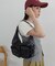 【モード感をプラス◎】アウトポケットギャザーショルダーバッグ