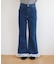 【umm.】裾フリルレースフレアパンツ